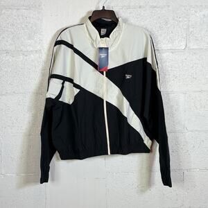 Reebok Plus Size Classics Franchise Track Jacket - Night Black 2X $75
